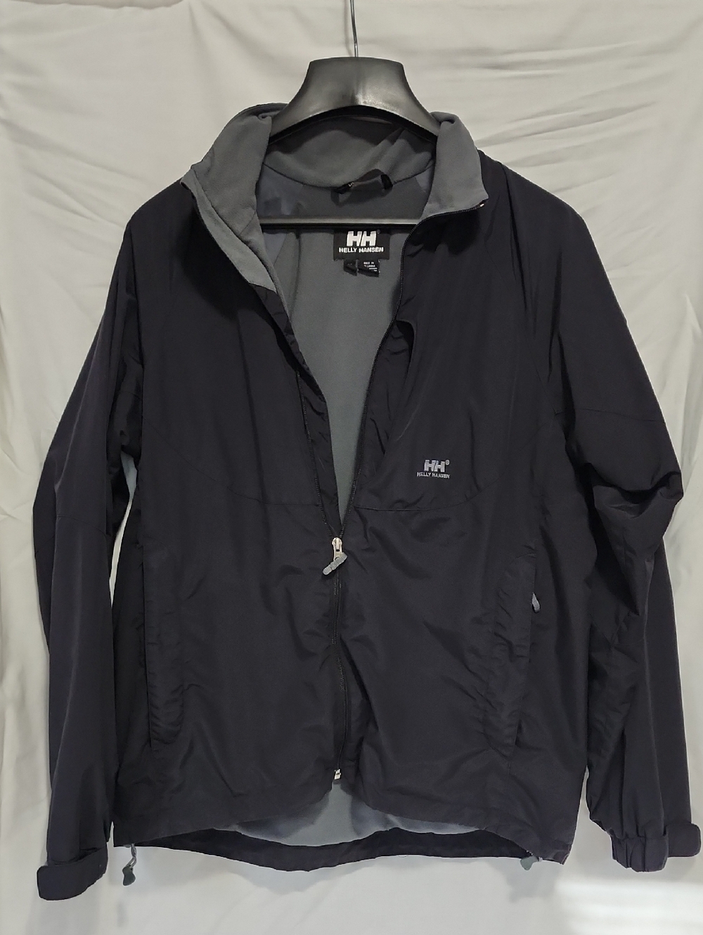 Helly Hansen Black and Gray Lightweight Shell Jacket